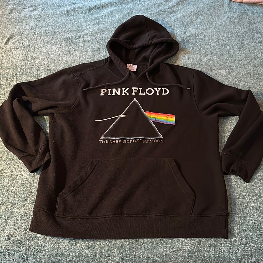 Unisex Pink Floyd hoodie. Black Pink Floyd sweatshirt size Large